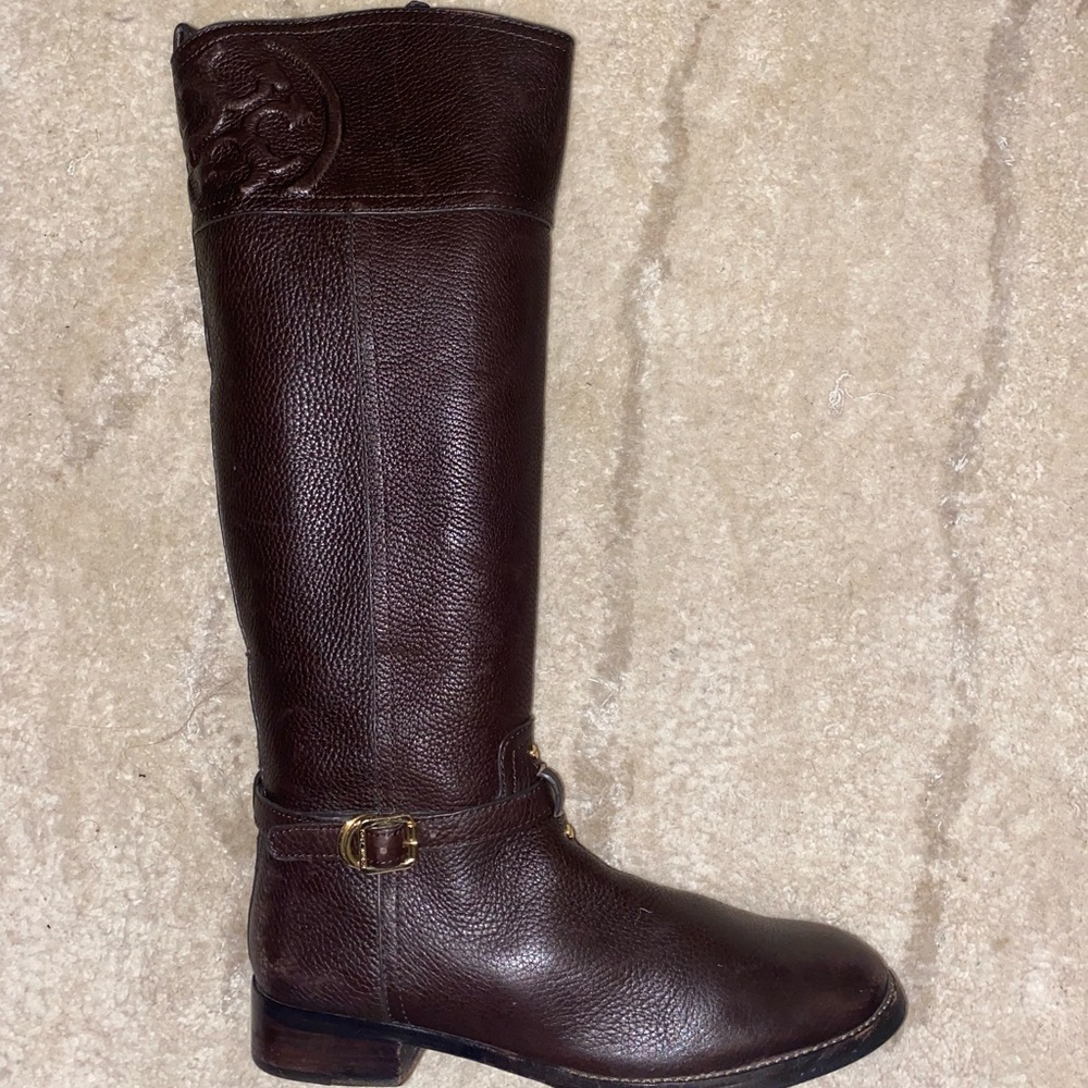 Tory Burch Brown Riding Boots